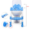 Baby Toilet Trainer Safety Seat Chair Step with Adjustable Ladder