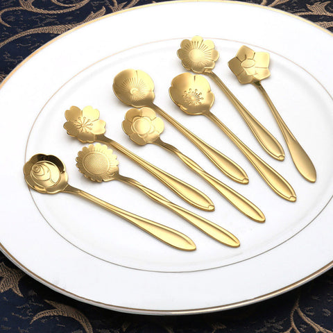 Spoons Flower Shape (8pcs/set)